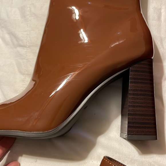 Booties! Shiny tan/brown color!! Brand new! - Picture 8 of 8